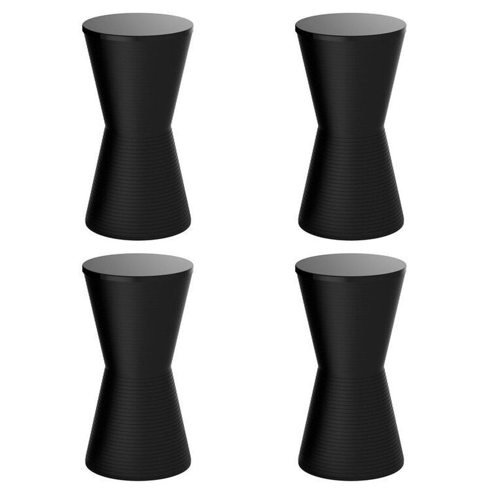 Conjunto com 4 Banquetas Dub Preto