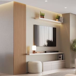 Kit 2 Placas de Painel Ripado Toronto 250cm X 58cm X 3,3mm rende 2,9m² Itapuã