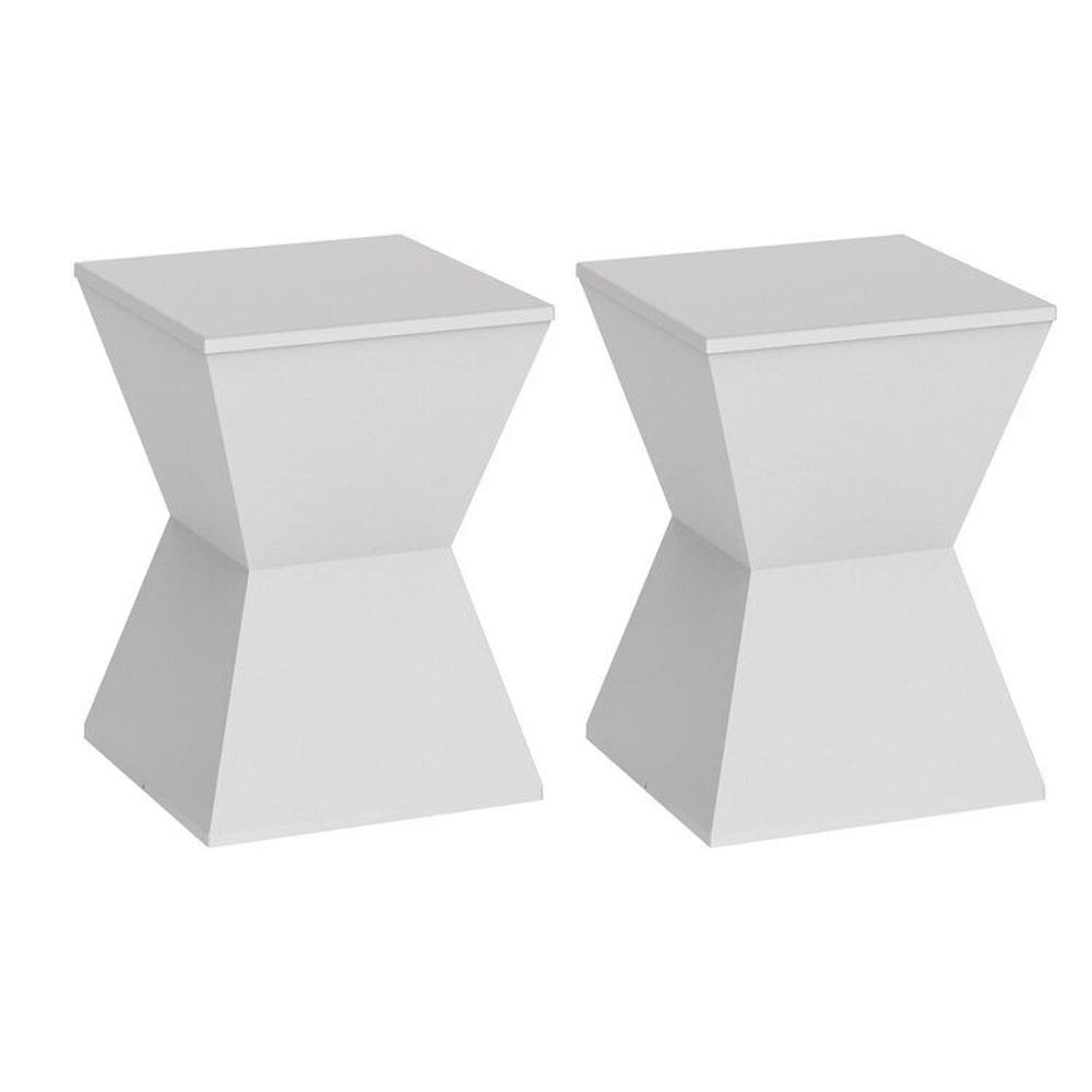 Conjunto com 2 Banquetas Nitro Branco