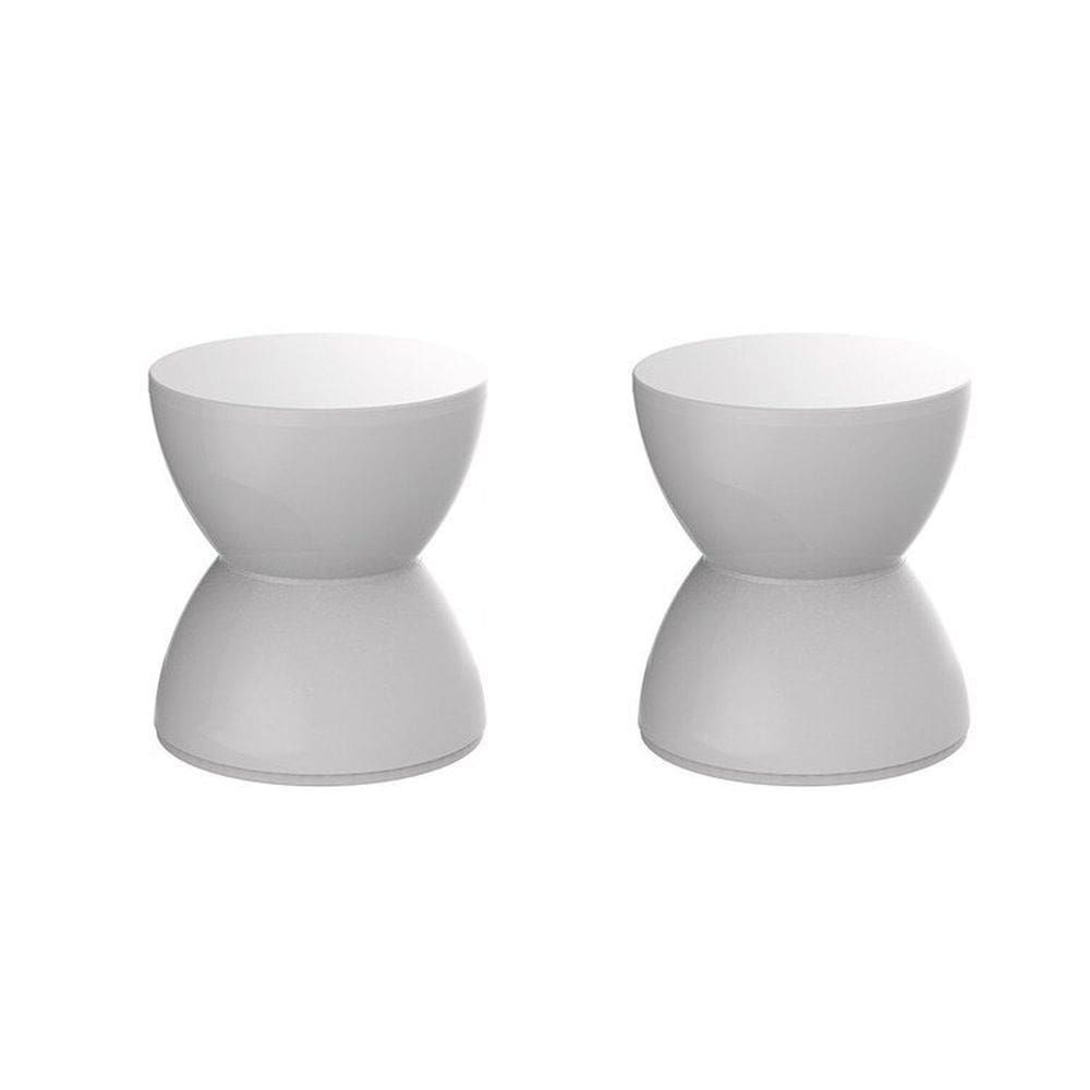 Conjunto com 2 Banquetas Hydro Branco