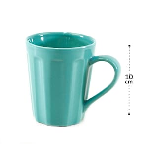 Caneca de Porcelana 250ml Tiffany Canelada - Tudo em Caixa