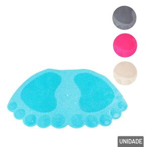 Tapete Para BOX com Ventosa 57,5x31,5cm Pés Color - Tudo em Caixa