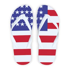 Chinelo Personalizado Países Estados Unidos – Confortável, Estiloso e Temático