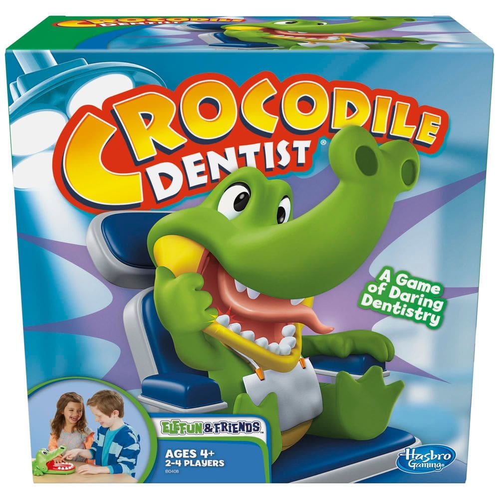 Jogo de tabuleiro infantil Hasbro Gaming Crocodile Dentist, a partir de 4 anos (exclusivo da Amazon)