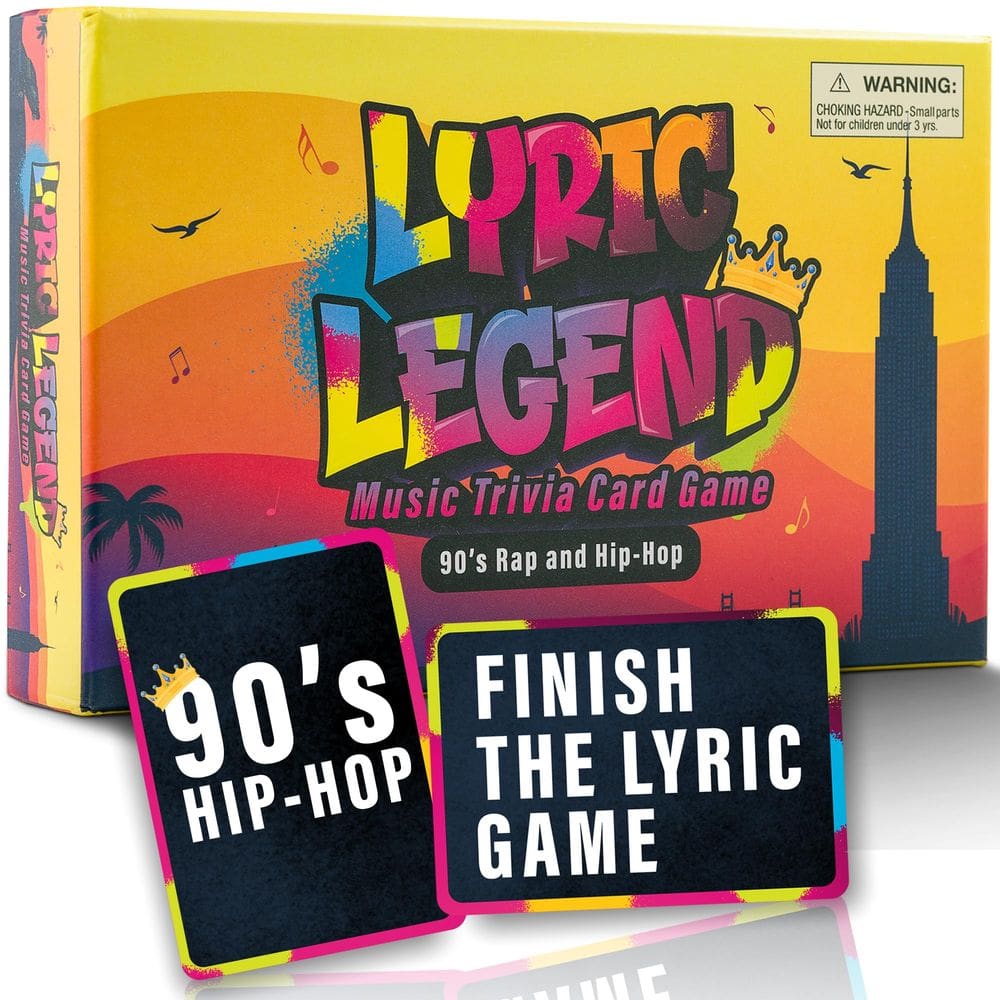Jogo de curiosidades musicais That Song Lyric Legend 90s Hip-Hop