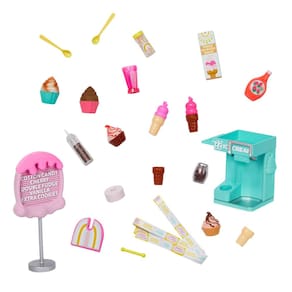 Conjunto de sorvetes Glitter Girls Soft Serve para bonecas de 14 polegadas