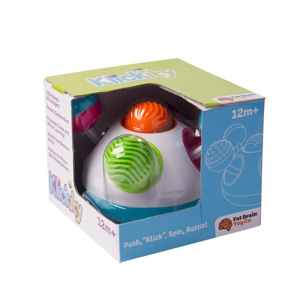 Brinquedo para bebês Fat Brain Toys Klickity com exploração sensorial