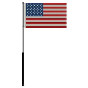 Bandeira Pole Mate Series 36cm com bandeira dos EUA