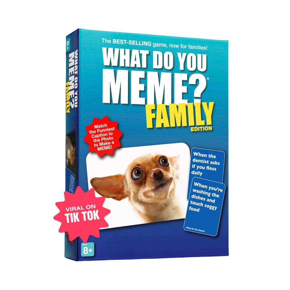 Jogo de cartas O QUE VOCÊ MEME? Edição familiar para crianças com mais de 8 anos