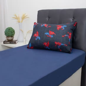 Jogo de Cama Solteiro 2 Pçs Homem-Aranha 70% Algodão 30% Poliéster