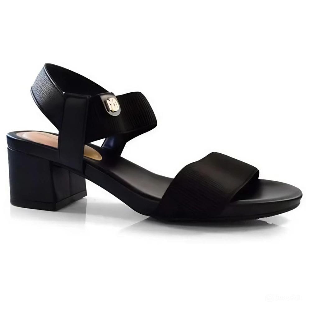 Sandália Modare Tiras De Elástico Ultra Conforto - Preto
