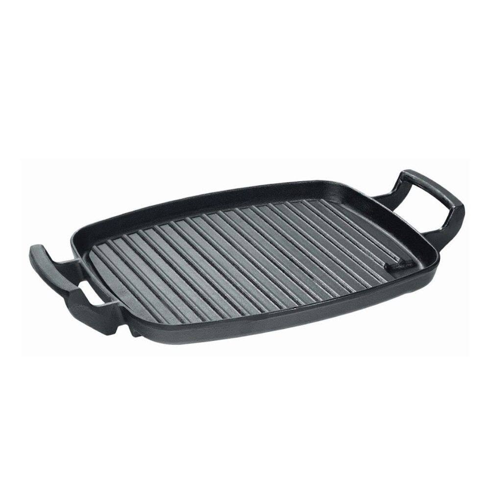 Chapa Grill Retangular Alça de Ferro Panela Mineira 30x24cm