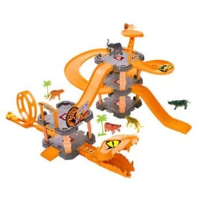 Serpente Lancador com Garagem DM Toys Pista com Carrinho e Acessorios Brinquedo Recreativo