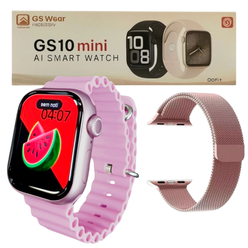 Relógio Smartwatch Gs10 Mini 41mm Series 10 Amoled 2 Pulseiras