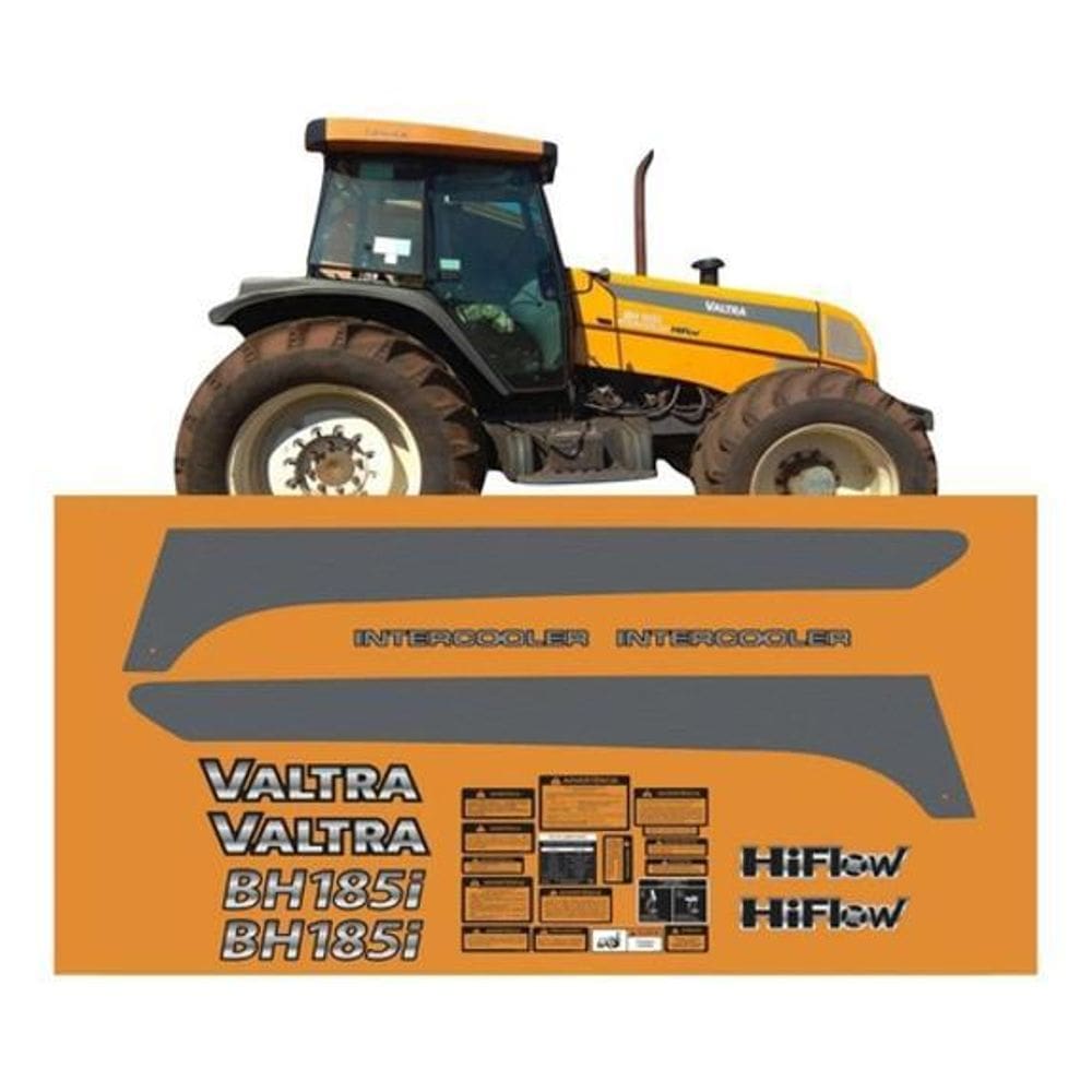 Kit Adesivo Compatível Trator Valtra Bh185I Intercooler
