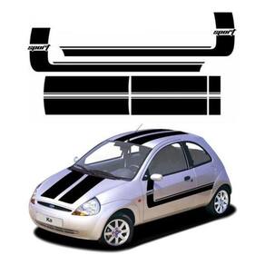 Kit Adesivos Faixas Sport Para Ford Ka Sport Antigo 18282