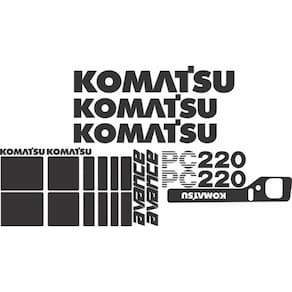 Kit Adesivos Compatível Escavadeira Komatsu Pc220A Avance