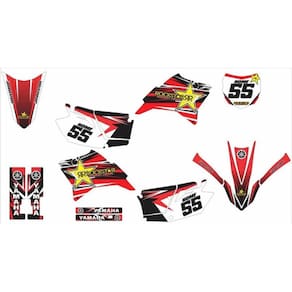 Kit Adesivo Moto Cross Trilha Ttr 230 Vermelho Lm195