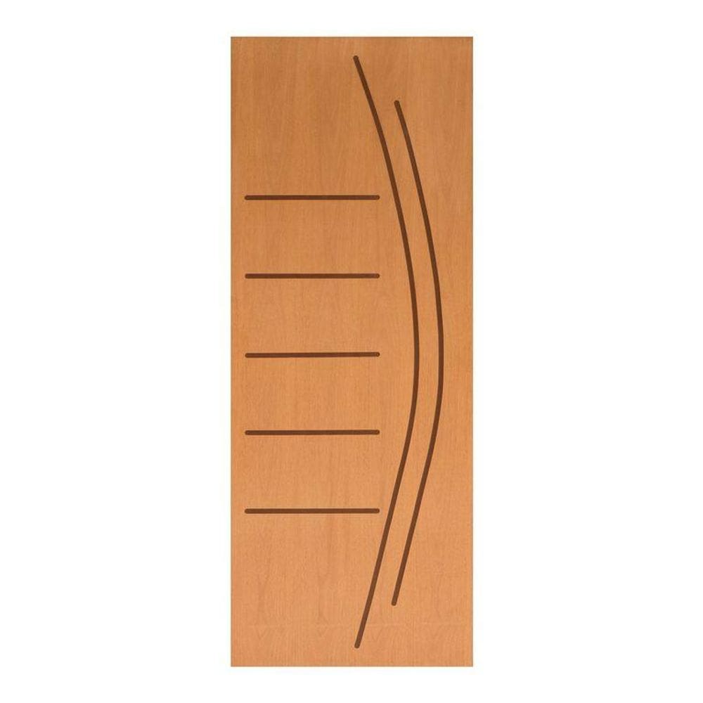 Folha de Porta Madeira Sarrafeada Curupixa Natural 210x82x3,5cm VR-120