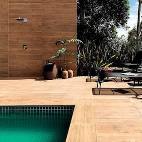 Porcelanato Parquet D`Olivier Externo 20x120cm Caixa 1,19m² Retificado Marrom