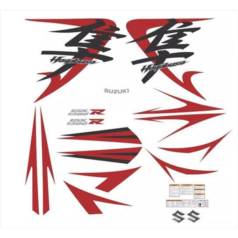 Kit Adesivos Suzuki Hayabusa Gsx 1300R 2008 Laranja