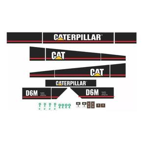 Kit Adesivos Compatível Com Trator Esteira D6M Xl