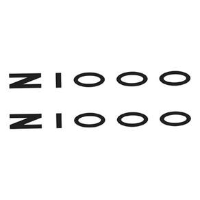 Par Adesivos Laterais Compatível Kawasaki Z1000 Preto Z1000B