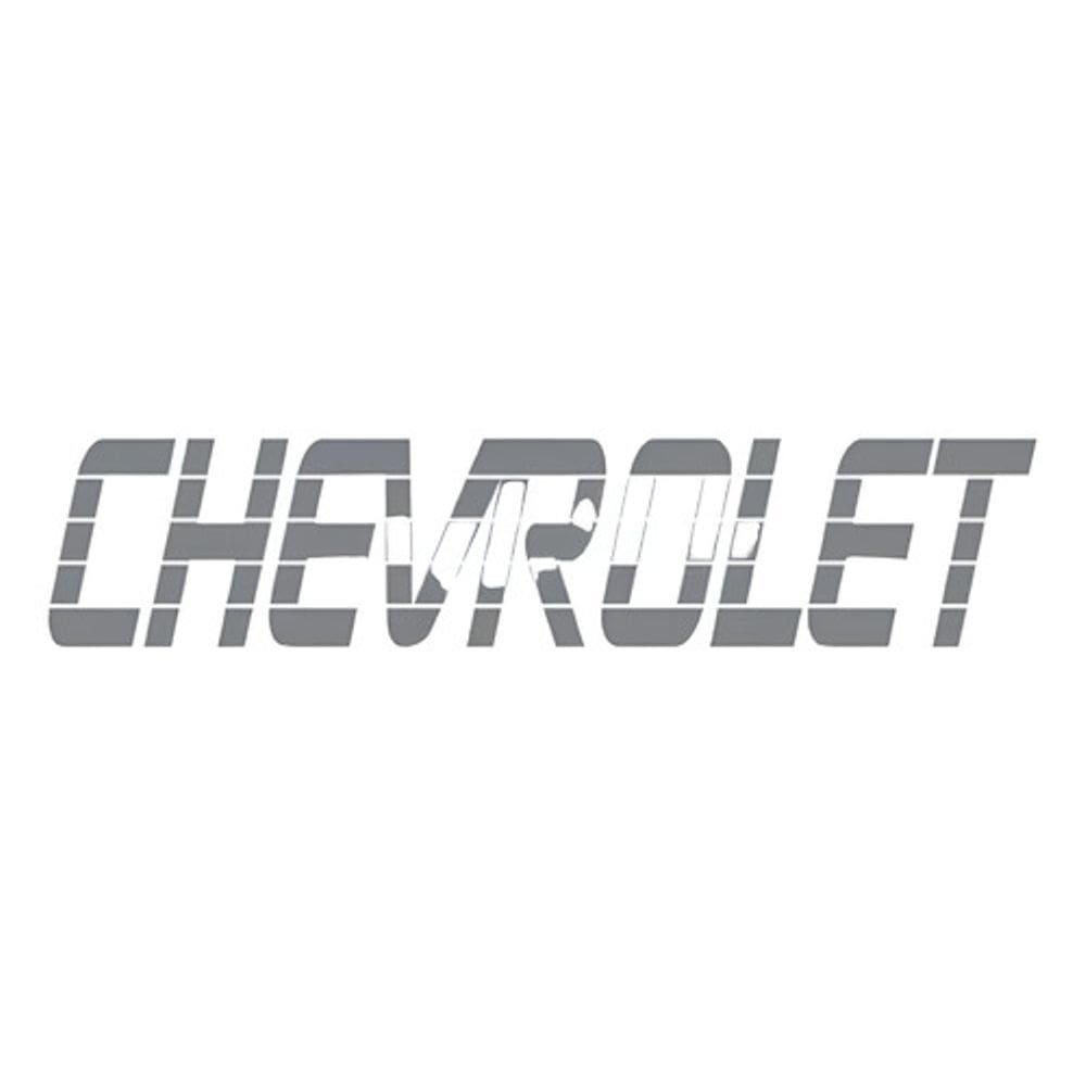 Adesivo Chevrolet D20 Tampa Traseira Cinza D2007 Fk