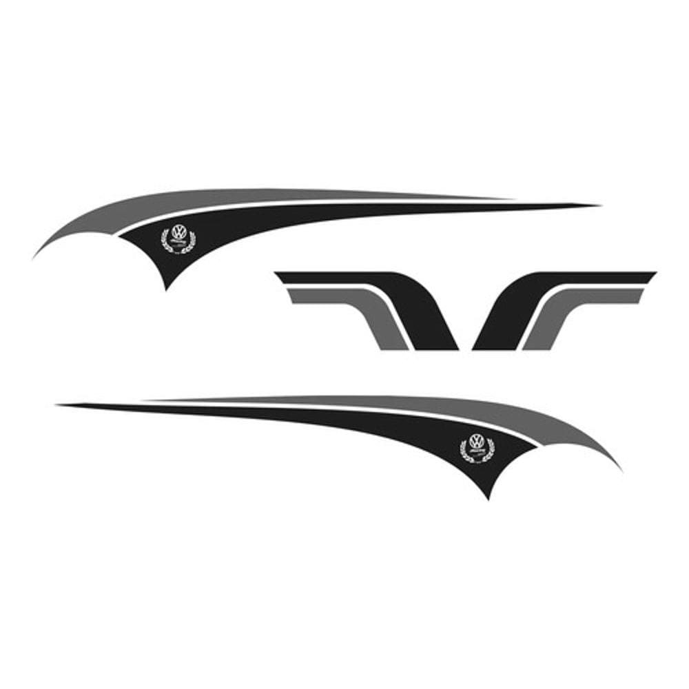 Kit Adesivos Volkswagen Golf Racing Sport Faixa Lateral