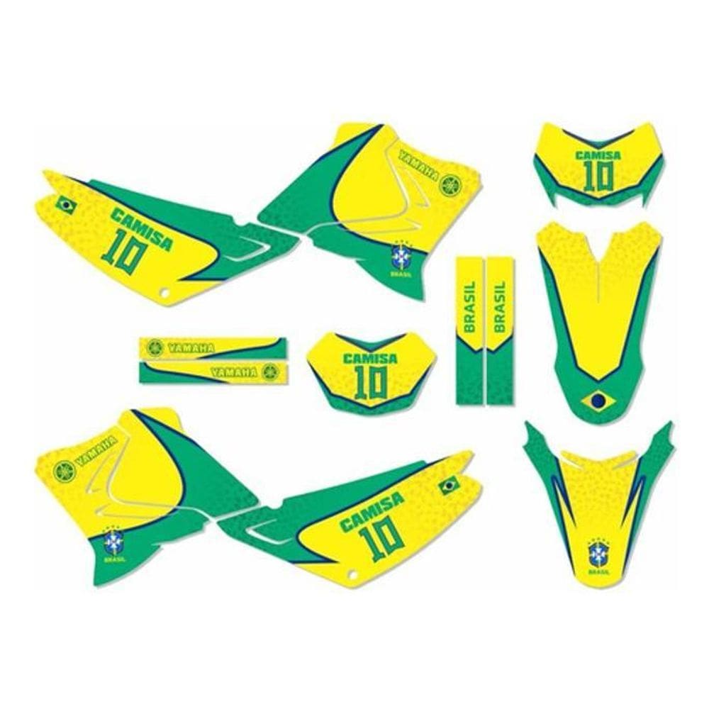 Kit Adesivo Moto Cross Trilha Yh Xtz 125 Copa Brasil Lm284