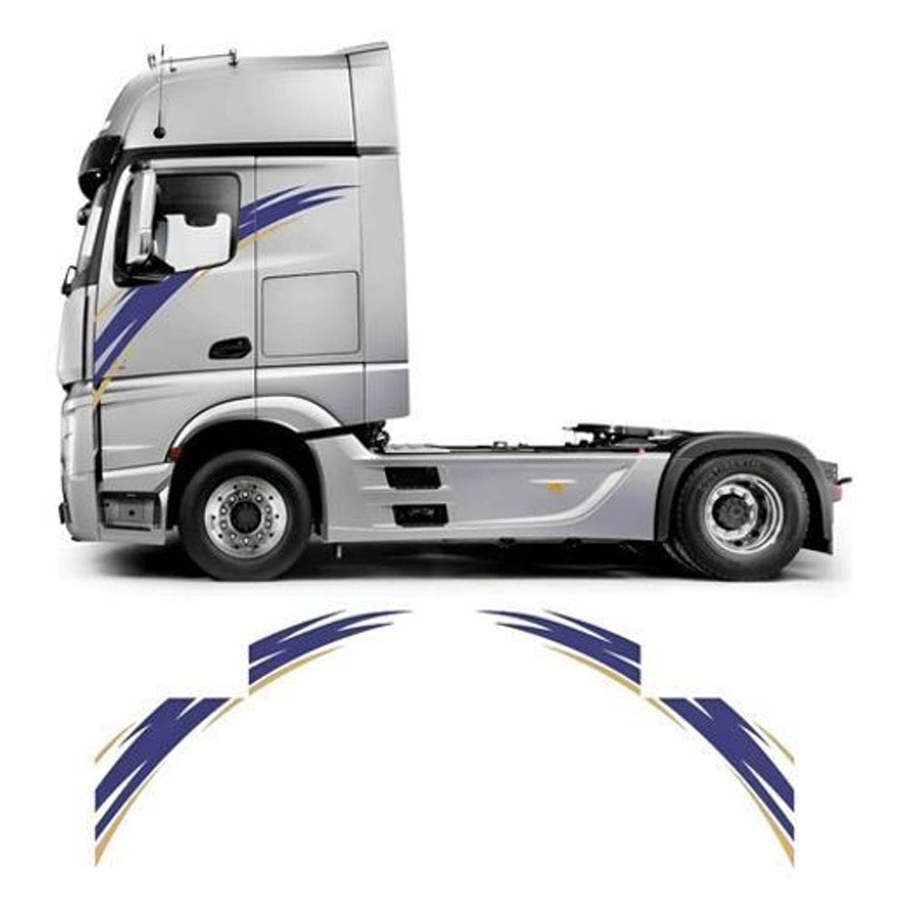 Adesivos Faixas Lateral Personalizada Caminhões Cm49