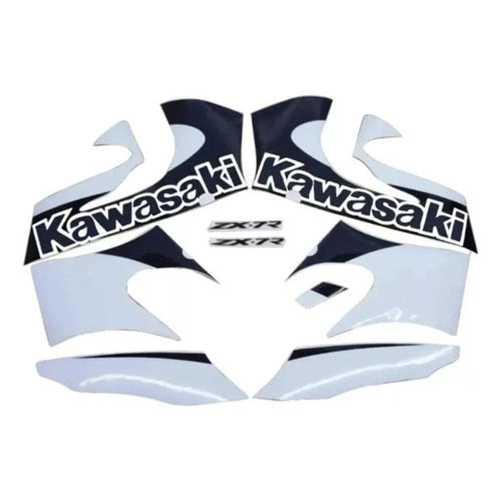 Kit Faixa Emblema Adesivo Kawasaki Ninja Zx7R 2001 Zx 7R
