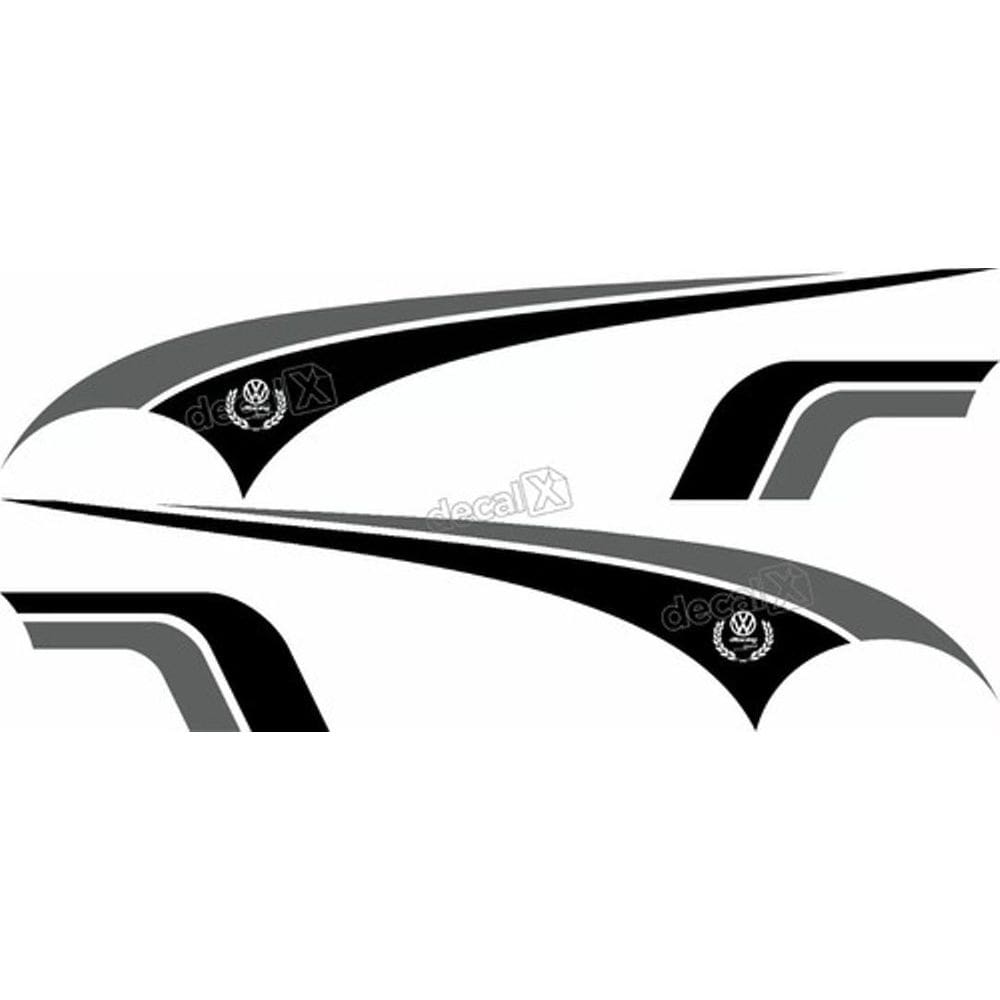 Adesivo Faixa Lateral Volkswagen Golf Racing Sport Golf15