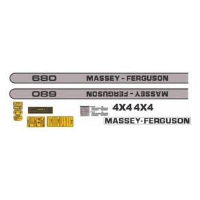 Kit Adesivos Massey Ferguson 680  4X4  Turbo