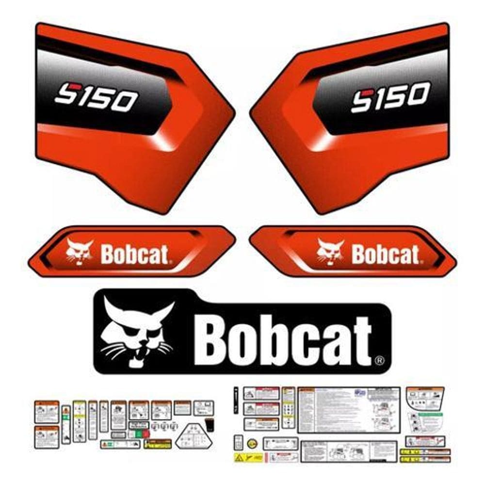 Adesivos Faixa Mini Carregadeira Bobcat S150 2020 Etiquetas