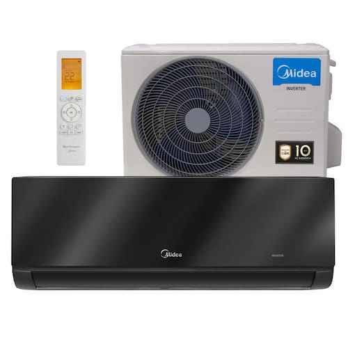 imagem-Ar Condicionado 24000 BTUs Split Hi Wall Inverter Midea Frio Xtreme Save Connect Black Edition 220V