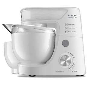 Batedeira Planetária Mondial Premium 12 Velocidades 700W Branco 220V - BP-01P-W