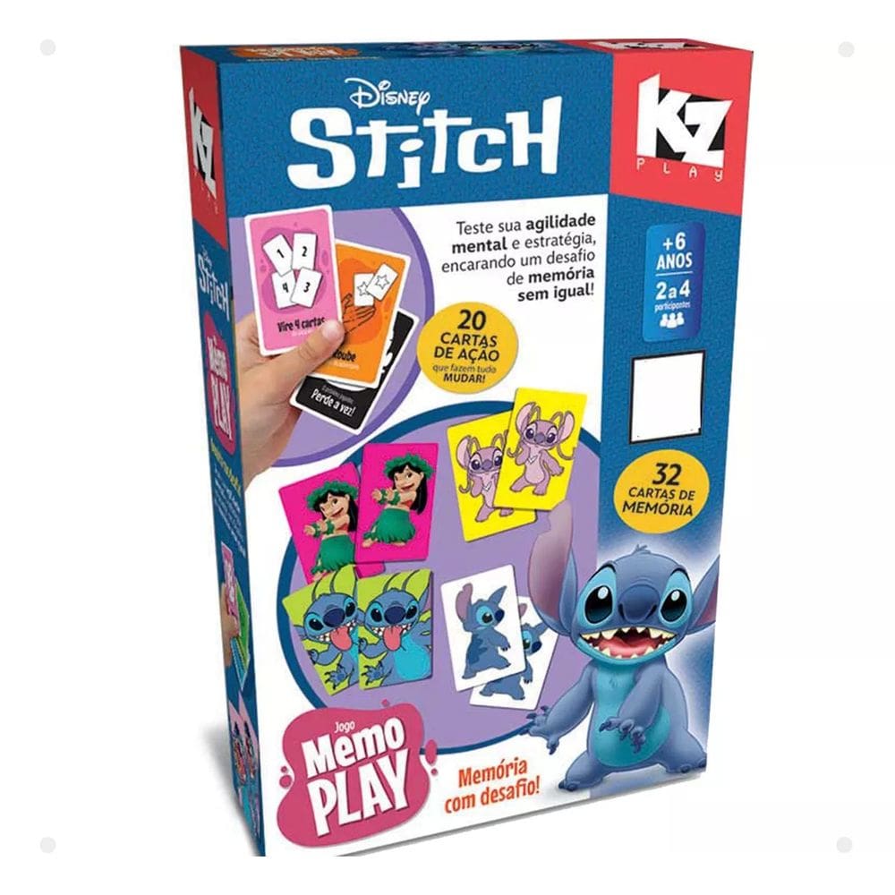 Jogo Da Memória e Cartas STITCH Memo Play - Elka