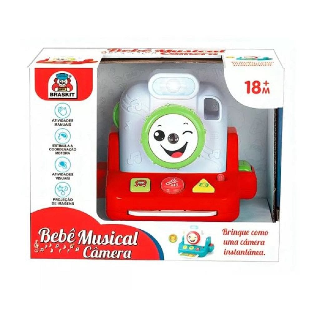 Mini Câmera Para Bebê Baby Kart Musical - Braskit