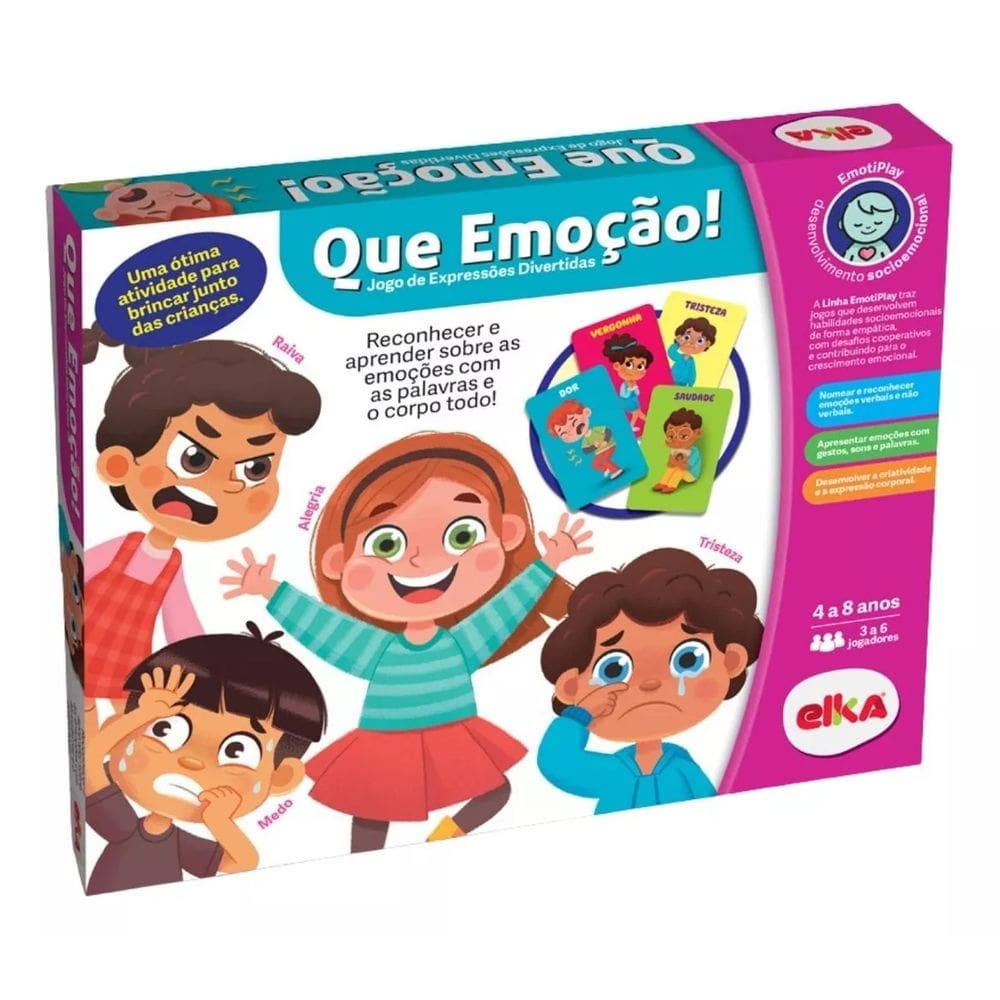 Jogo Cartas Didático Que Emoção Expressões Divertidas - Elka