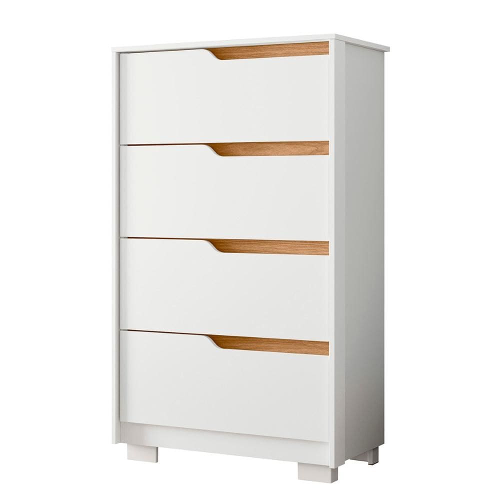 Cômoda Quarto Sole com 4 Gavetas e Pés