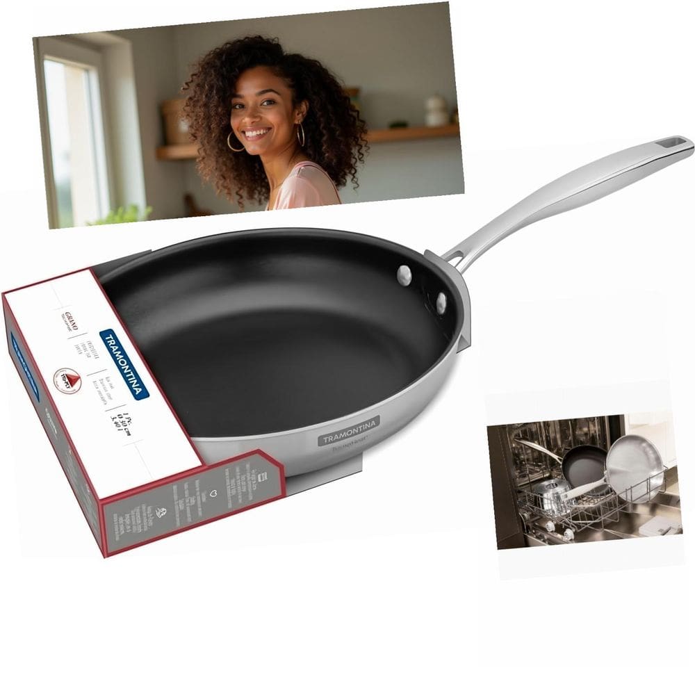 Frigideira Grano Aço Corpo Triplo Inox 1,2 L 20 cm Tramontina Antiaderente 62155207