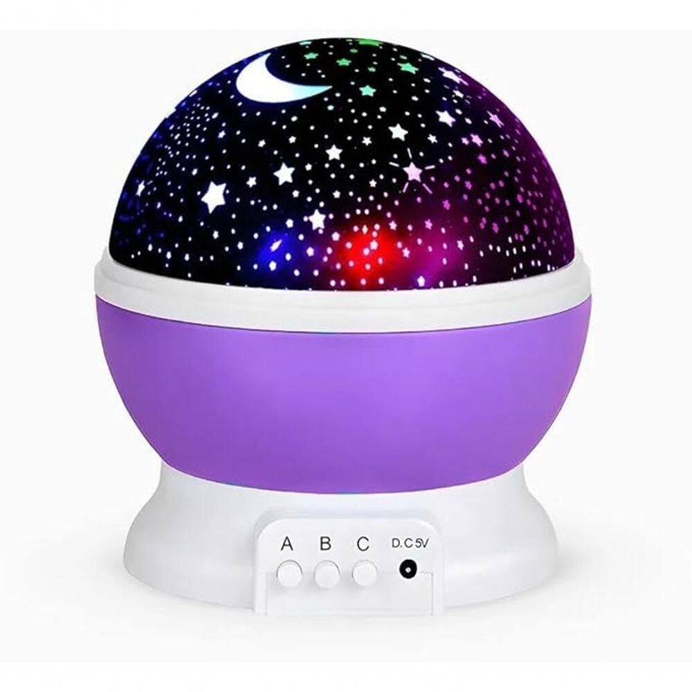 Luminária Projetor Estrelas 360º Abajur Star Master