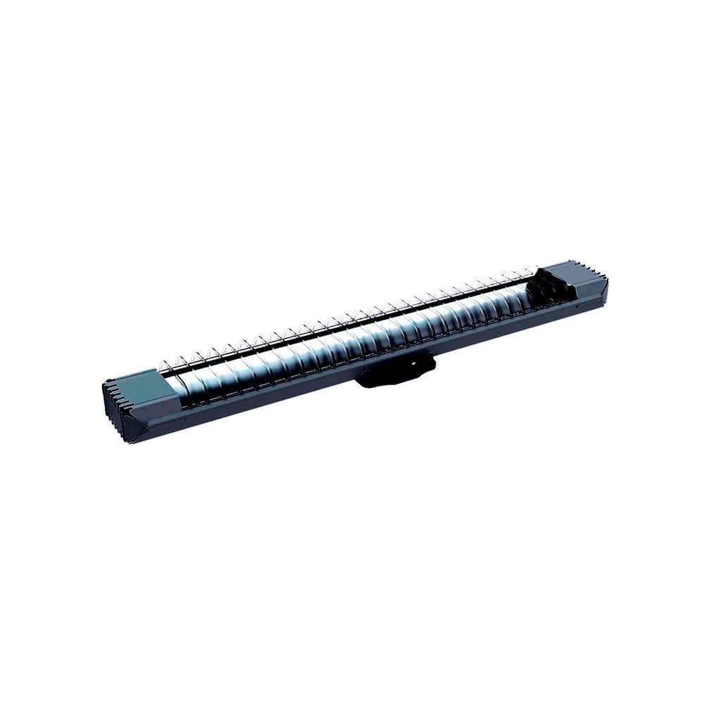 Luminária Taschibra Lumifácil 60cm C/ 1 Tubo 6500k Reator Bivolt Preto
