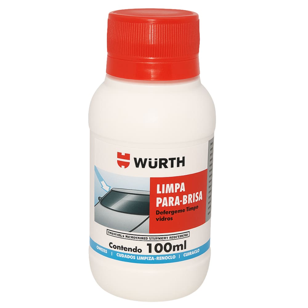 Limpa Para Brisas Wurth 100 ml Concentrado Detergente Vidros Carro