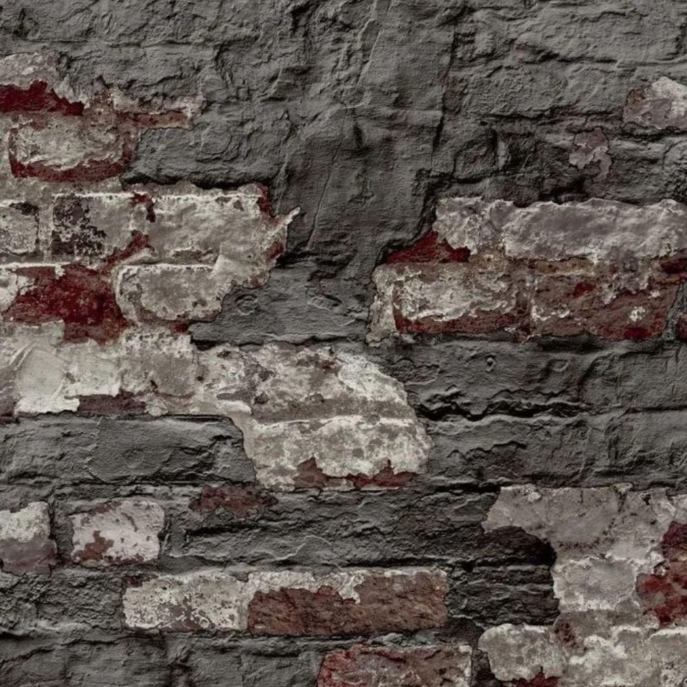 Papel De Parede Wanderlust Tijolo Cinza Wl3303