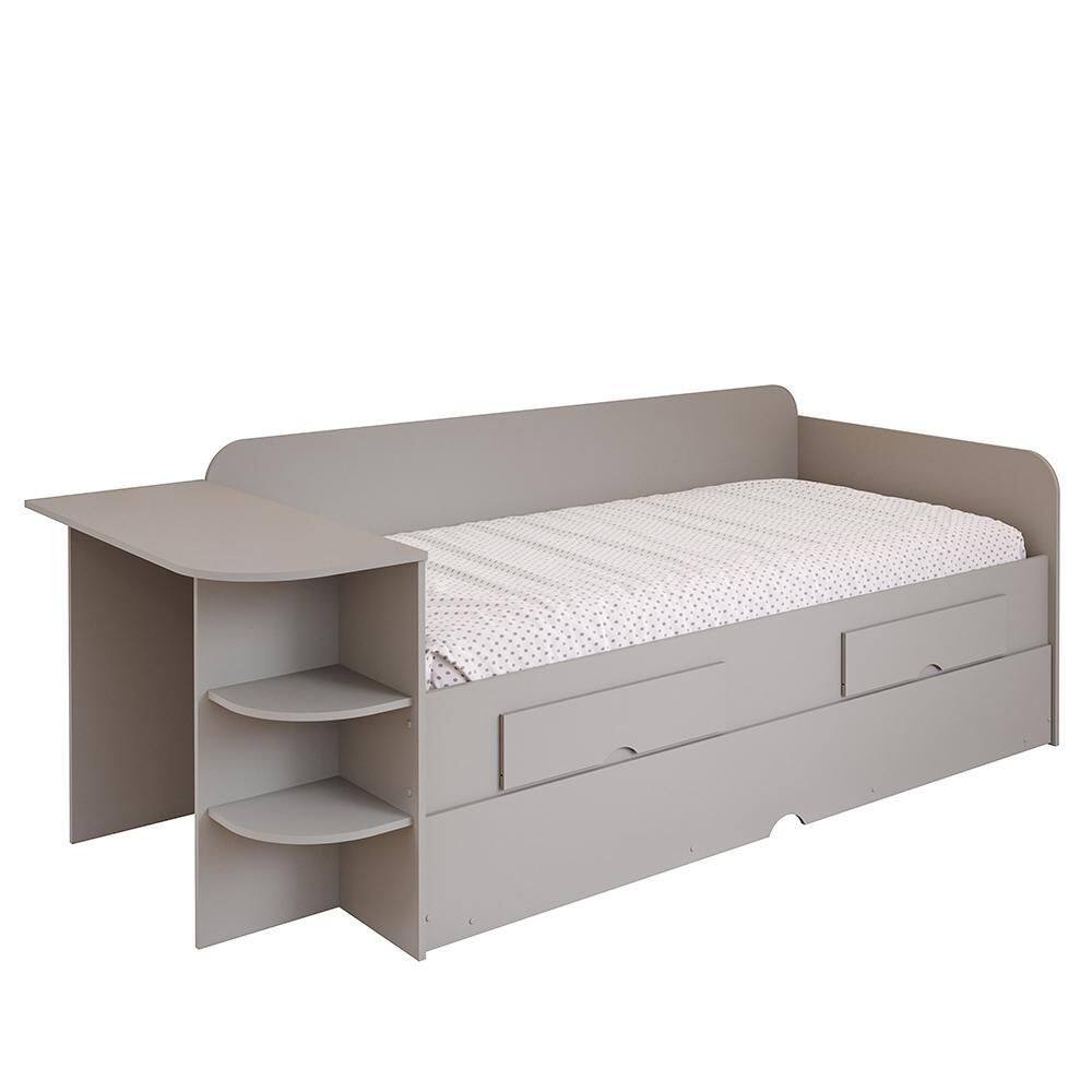 Sofá Cama Helena com Escrivaninha e Colchões Light D33 - Permóbili Baby