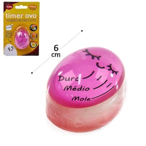 Timer de Cozinha 6cm Para Cozimento de OVO Color - Tudo em Caixa