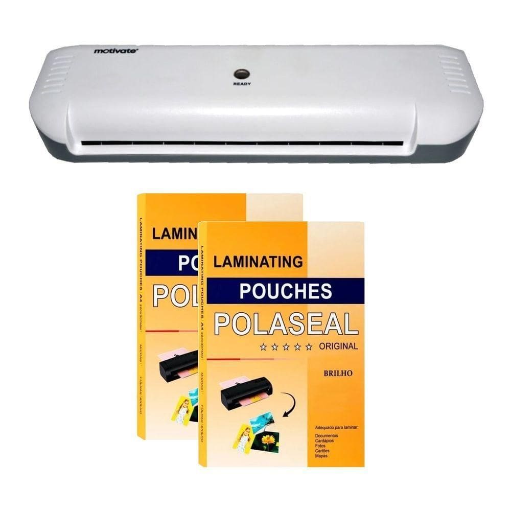 Kit Plastificadora Laminadora E Polaseal Rg 0,05 200und 110V