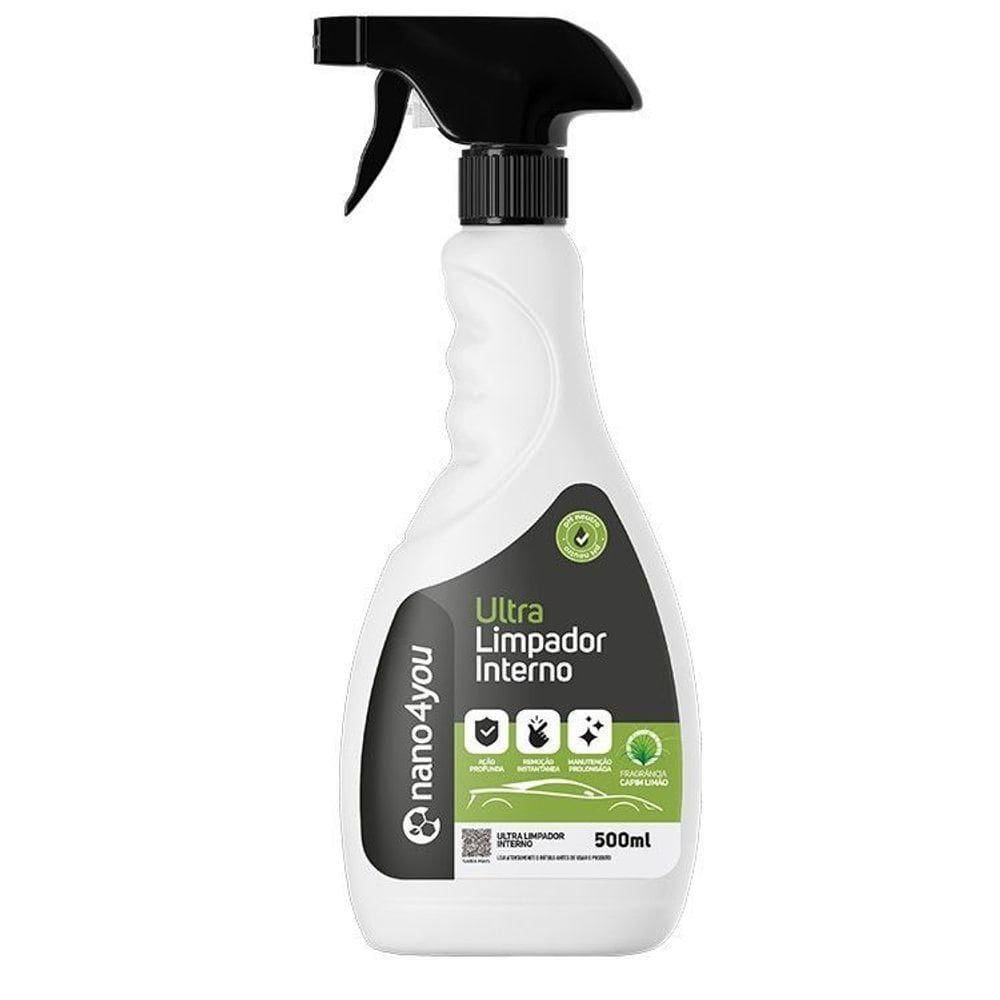 Ultra Limpador Interno Ph Neutro Para Automóveis 500mL Nanoauto